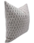 Pure Linen block print designer boho pillow/cushion cover- ANKUSH - Fabdivine