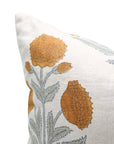 Throw Pillow Cover –Designer Collection of Hand Block Print Pure Linen- BADSHAH - Fabdivine