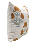 Throw Pillow Cover –Designer Collection of Hand Block Print Pure Linen- BADSHAH - Fabdivine