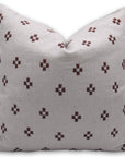 Square/Lumber block print pillow cover- pure linen- BARFI - Fabdivine