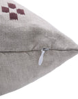 Square/Lumber block print pillow cover- pure linen- BARFI - Fabdivine