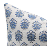 Block print Pillow cover for sofa, couch or bed- Pure Linen- BHEESHMA - Fabdivine