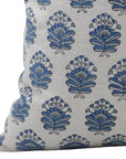 Block print Pillow cover for sofa, couch or bed- Pure Linen- BHEESHMA - Fabdivine