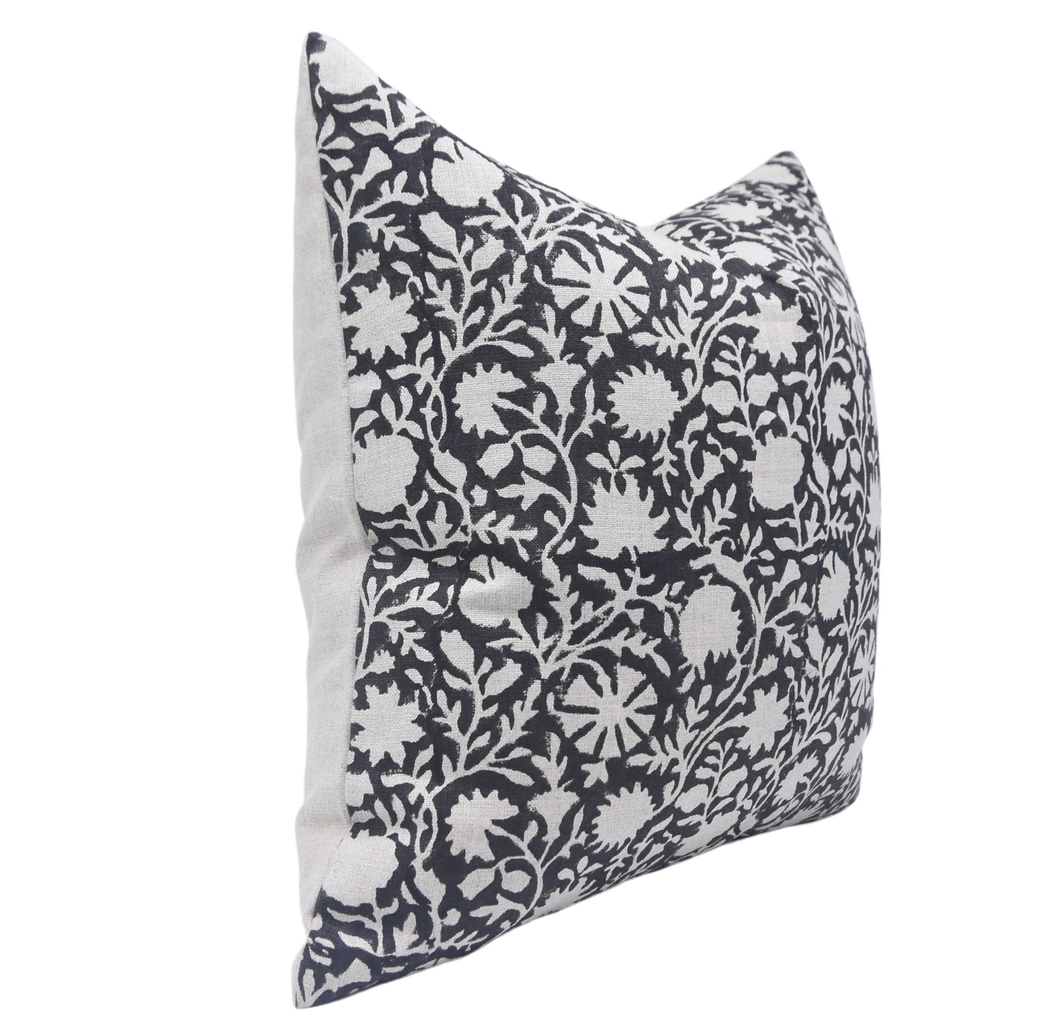 CHAKRI Hand Block Print Pure Linen designer pillow cover - Fabdivine