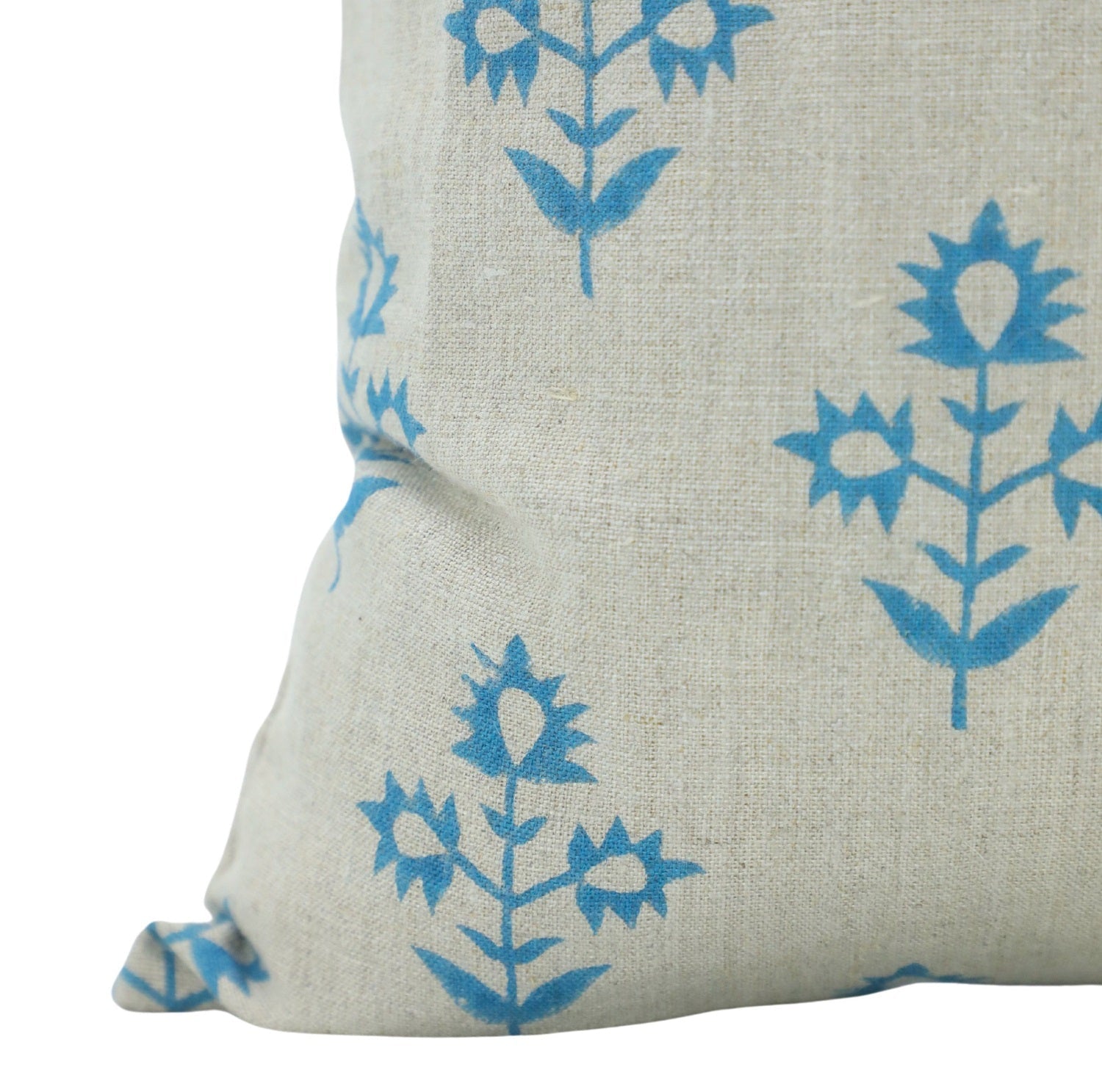 Block Print Pure Linen Pillow Cover - CHAMELI - FABDIVINE LLCBlock Print Pure Linen Pillow Cover - CHAMELIPL Pillow CoverFABDIVINE LLC