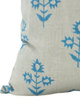 Block print Pure Linen throw pillow cover- CHAMELI - Fabdivine