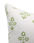 Block print Pillow cover for sofa, couch or bed- Pure Linen- CHAMELI - Fabdivine