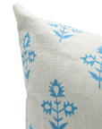 Block print Pure Linen throw pillow cover- CHAMELI - Fabdivine