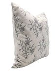 Square/Lumber block print pillow cover- Pure Linen- DAISY - Fabdivine