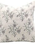 Square/Lumber block print pillow cover- Pure Linen- DAISY - Fabdivine