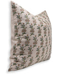 Block Print Pure Linen Pillow Cover - DEEPIKA - Fabdivine