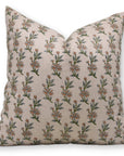 Block Print Pure Linen Pillow Cover - DEEPIKA - Fabdivine