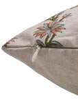 Block Print Pure Linen Pillow Cover - DEEPIKA - Fabdivine