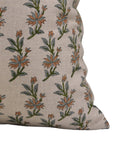 Block Print Pure Linen Pillow Cover - DEEPIKA - Fabdivine