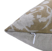 Block Print Pure Linen Pillow Cover - DEVDAS - FABDIVINE LLC