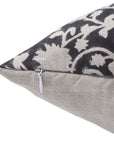 Pure Linen block print designer boho pillow/cushion cover- DEVDAS - Fabdivine