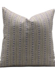 Hand Block Print Pure Linen pillow cover - ETHNIC LEHERIYA - Fabdivine