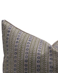 Hand Block Print Pure Linen pillow cover - ETHNIC LEHERIYA - Fabdivine