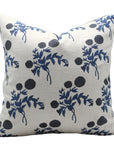 Block print Pillow cover for sofa, couch or bed- Pure Linen- GULAB - Fabdivine