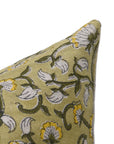 Pure Linen block print designer boho pillow/cushion cover- HIMACHAL - Fabdivine