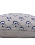 Block print Pillow cover for sofa, couch or bed- pure linen- INDERJEET - Fabdivine