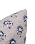 Block print Pillow cover for sofa, couch or bed- pure linen- INDERJEET - Fabdivine