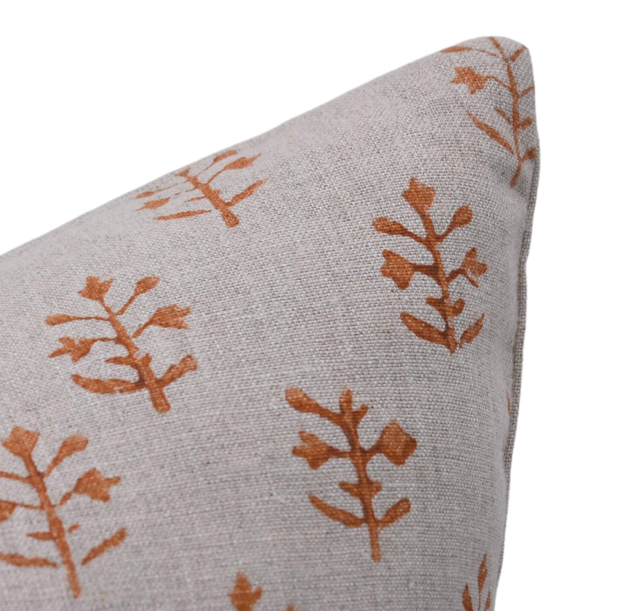 Throw Pillow Cover –Designer Collection of Hand Block Print Pure Linen- JAISALMER - Fabdivine