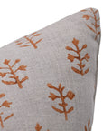 Throw Pillow Cover –Designer Collection of Hand Block Print Pure Linen- JAISALMER - Fabdivine