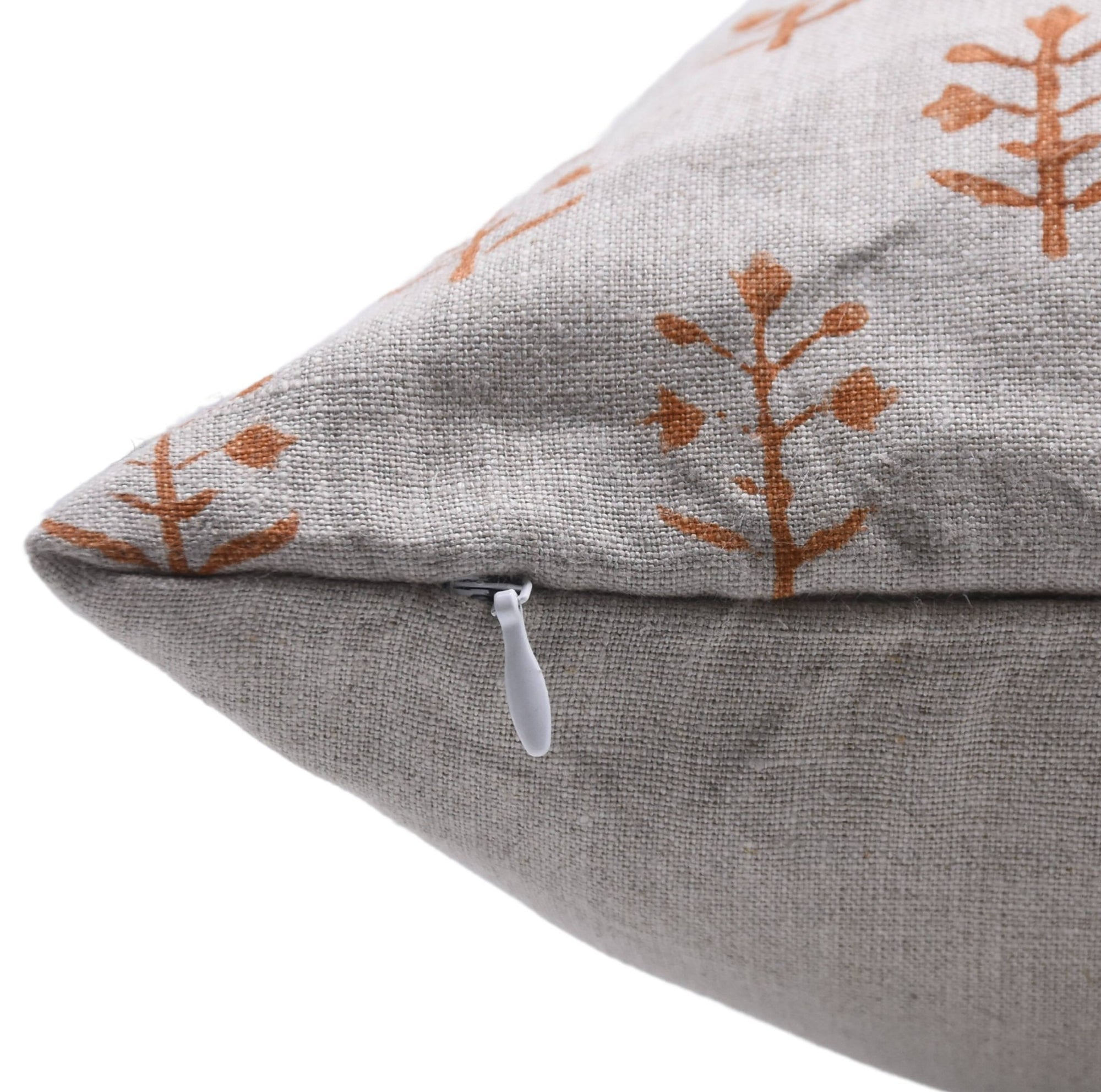 Throw Pillow Cover –Designer Collection of Hand Block Print Pure Linen- JAISALMER - Fabdivine