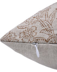 Hand Block Print Pure Linen designer pillow cover- JARUL - Fabdivine