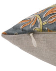 Block Print Pure Linen Pillow Cover - KAMAL DUTTA - Fabdivine