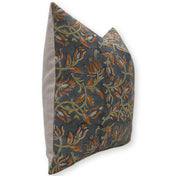 Block Print Pure Linen Pillow Cover - KAMAL DUTTA - Fabdivine