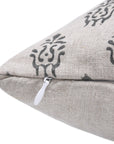 Throw Pillow Cover –Designer Collection of Hand Block Print Pure Linen- KARTIKYA - Fabdivine