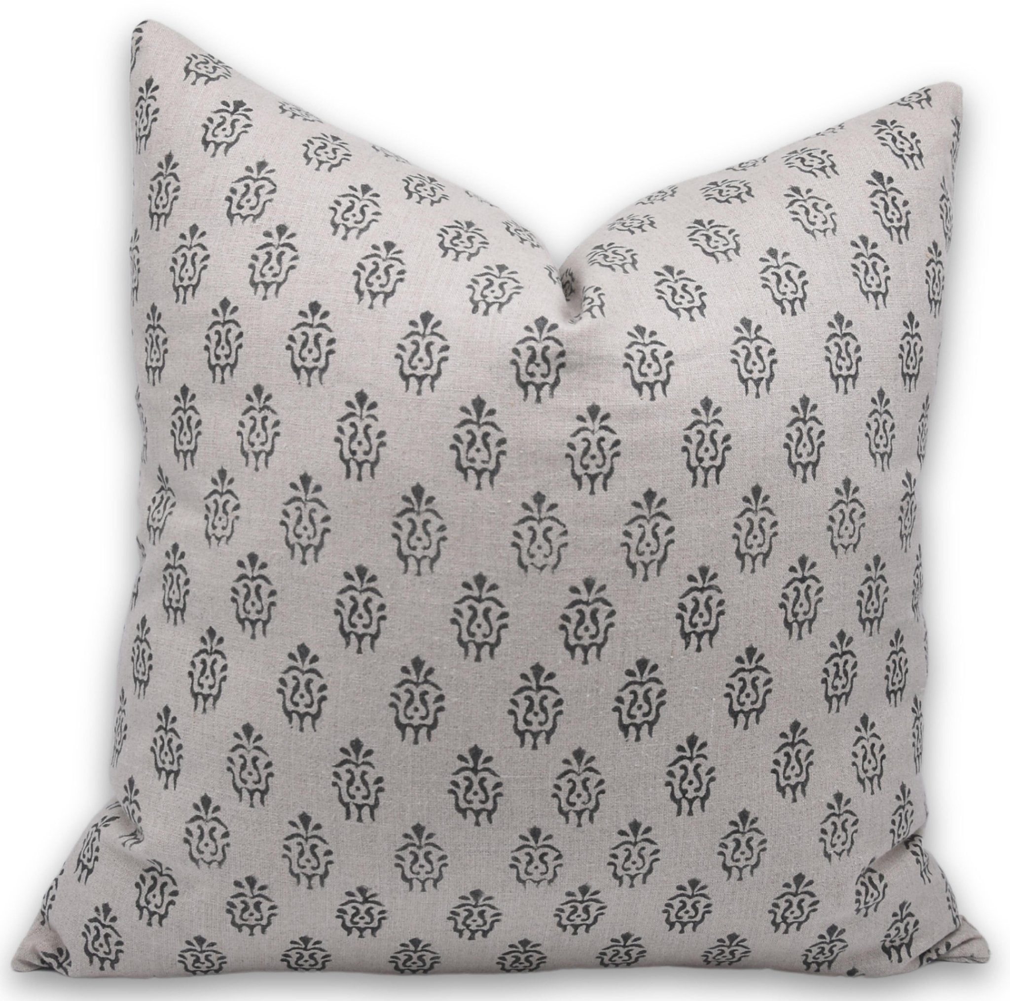 Block Print Pure Linen Pillow Cover - KARTIKYA - FABDIVINE LLCBlock Print Pure Linen Pillow Cover - KARTIKYAPL Pillow CoverFABDIVINE LLC