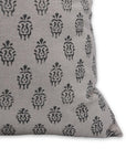 Throw Pillow Cover –Designer Collection of Hand Block Print Pure Linen- KARTIKYA - Fabdivine