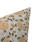 Hand Block Print Pure Linen designer pillow cover - KARWACHAUTH - Fabdivine