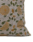 Hand Block Print Pure Linen designer pillow cover - KARWACHAUTH - Fabdivine