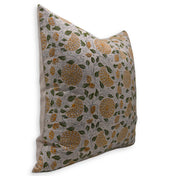 Hand Block Print Pure Linen designer pillow cover - KARWACHAUTH - Fabdivine