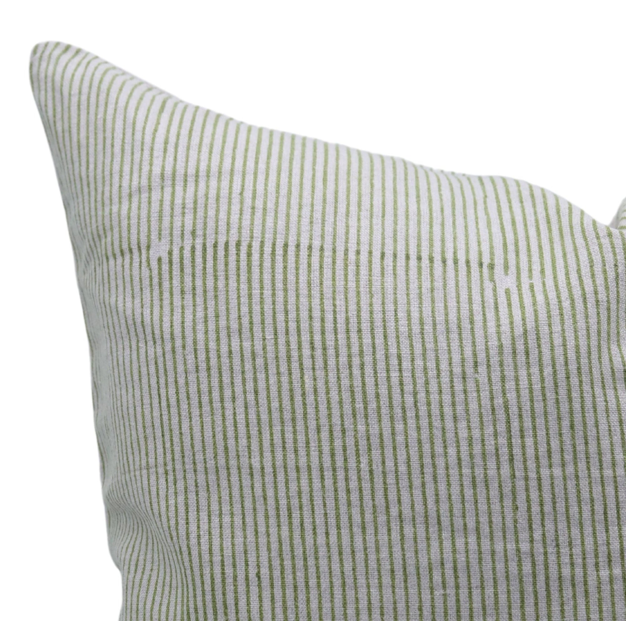 Square/Lumber block print pillow cover- Pure Linen- LEHAR - Fabdivine