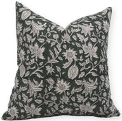 Block Print Pure Linen Pillow Cover - MANIKARNIKA - Fabdivine