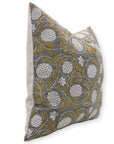 Block Print Pure Linen Pillow Cover - MERAKI - Fabdivine