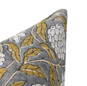 Block Print Pure Linen Pillow Cover - MERAKI - Fabdivine