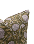 Block Print Pure Linen Pillow Cover - MERAKI - Fabdivine