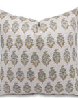 Block print Pillow cover for sofa, couch or bed- Pure Linen - MOR MUKUT - Fabdivine