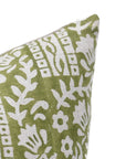 Block print Pillow cover for sofa, couch or bed- pure linen- MUMTAJ - Fabdivine