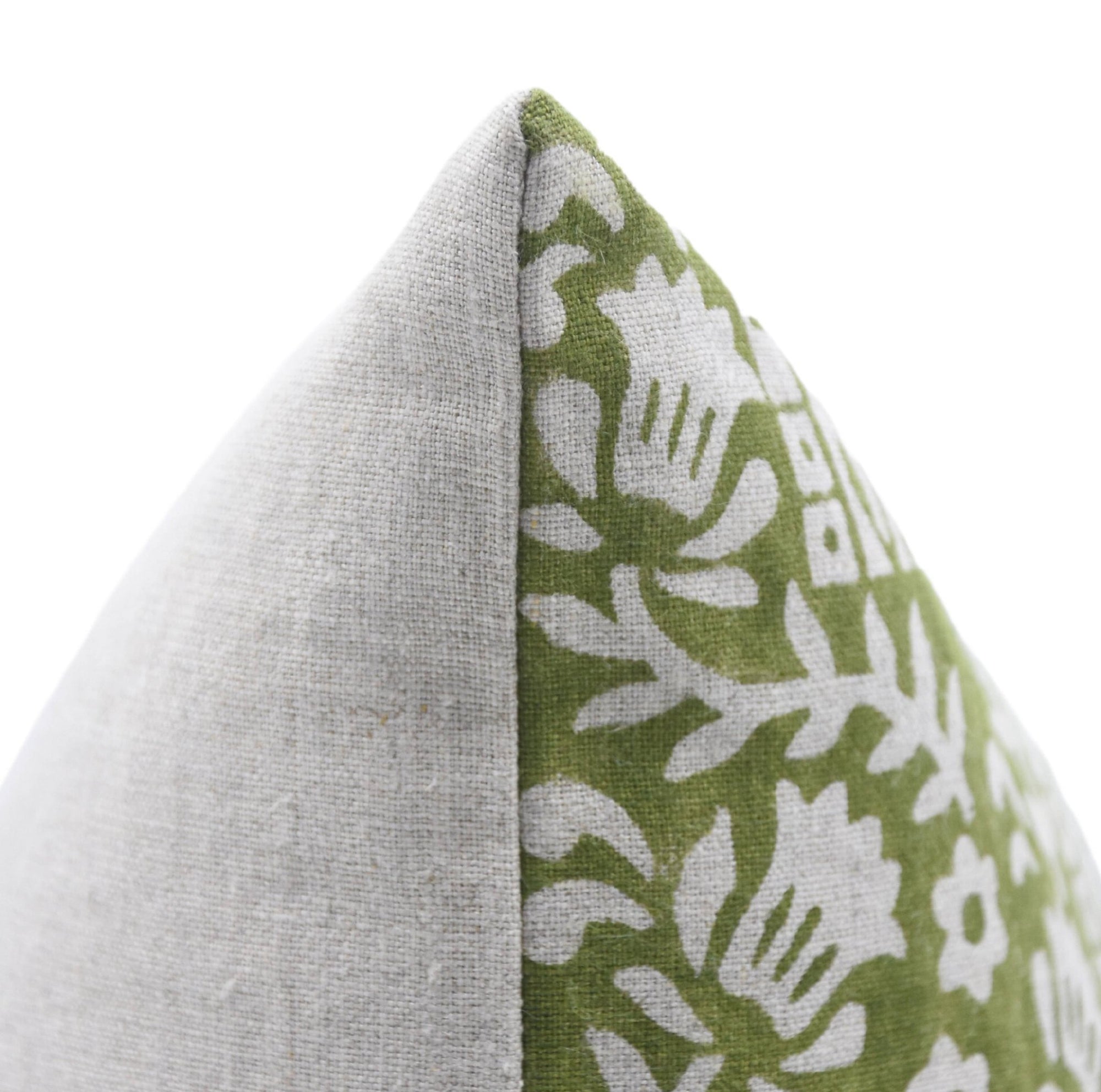 Block print Pillow cover for sofa, couch or bed- pure linen- MUMTAJ - Fabdivine