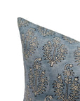 Pure Linen block print designer boho pillow/cushion cover- NEEL GAGAN - Fabdivine