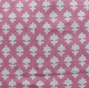 Square/Lumber block print pillow cover- Pure Linen- PINKCITY JAAL - Fabdivine