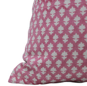 Square/Lumber block print pillow cover- Pure Linen- PINKCITY JAAL - Fabdivine