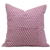 Square/Lumber block print pillow cover- Pure Linen- PINKCITY JAAL - Fabdivine